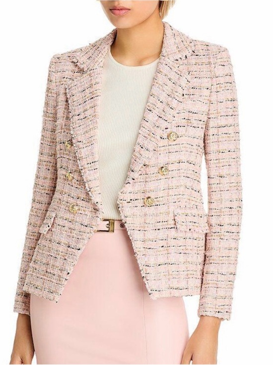 Jackets & Blazers - Generation Love Pink Tweed Blazer